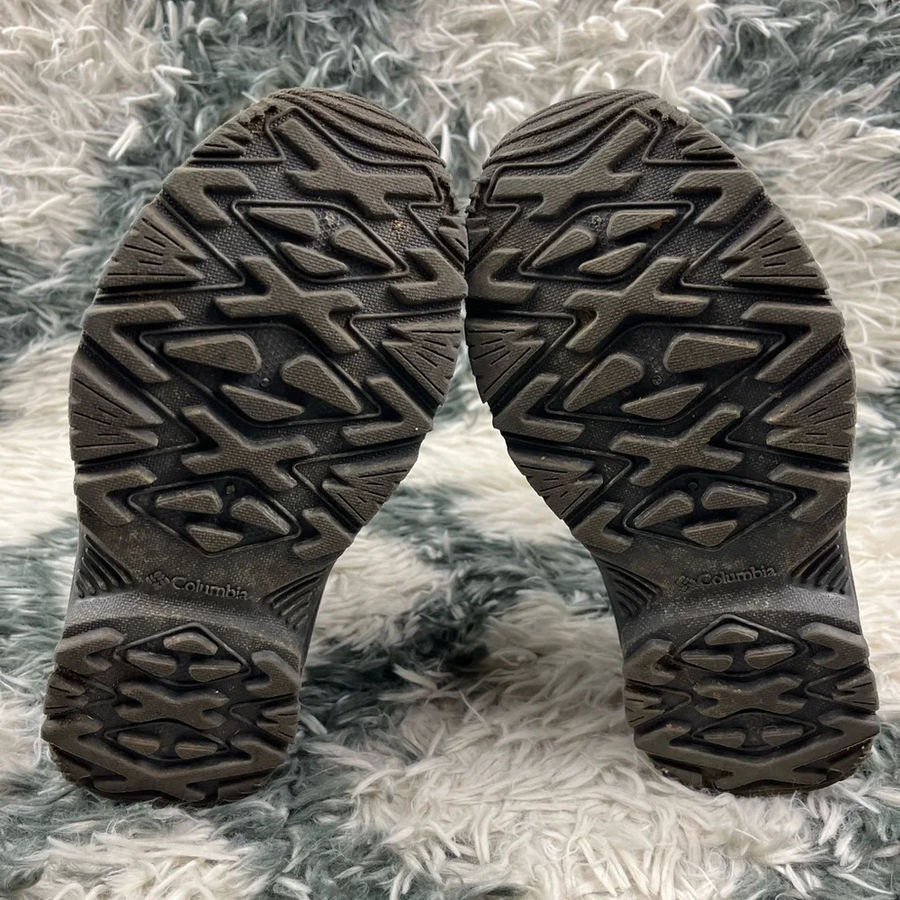 Columbia Kids Girls Gray Insulated Lind Snow Boots Waterproof Faux Fur Size 4